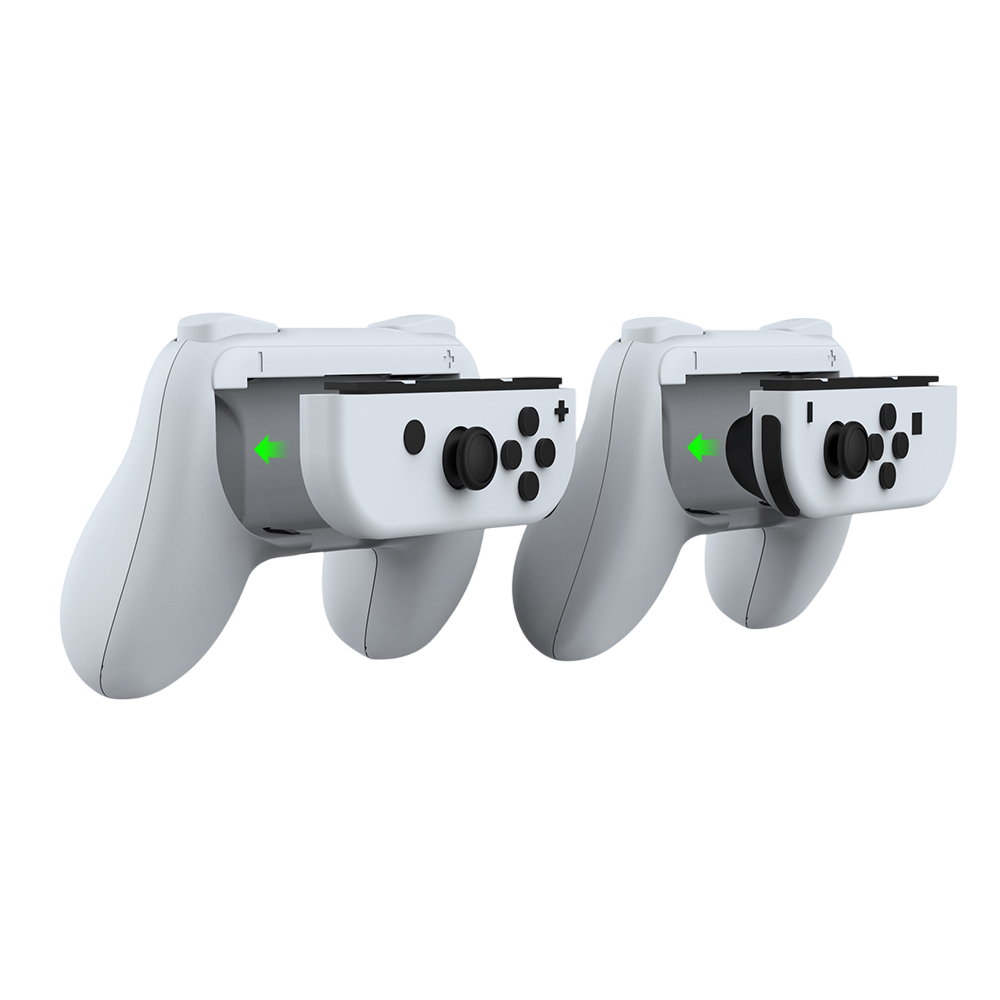 Grips Porta Joy-cons Fundas Para Controles Nintendo Switch - Blanco