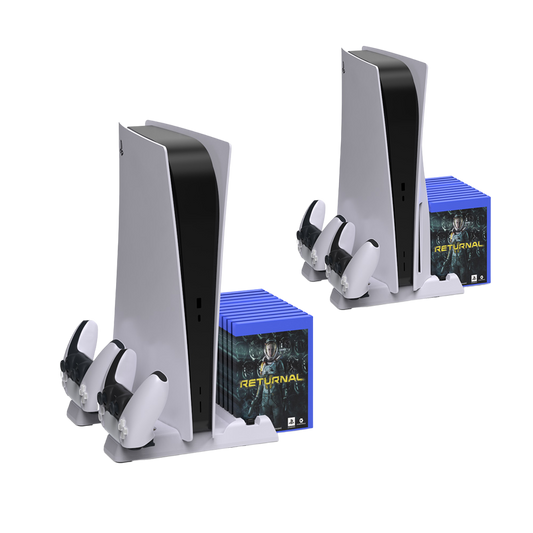 Base Carga PS5 Controles DualSense Enfriadora Multifuncional Soporte Vertical