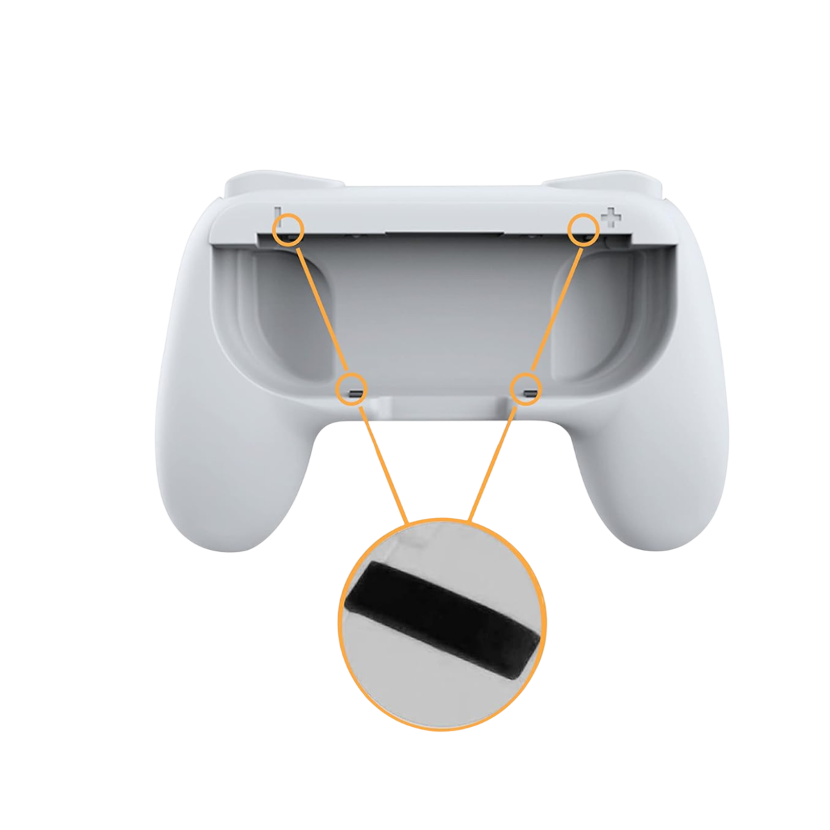 Grips Porta Joy-cons Fundas Para Controles Nintendo Switch - Blanco