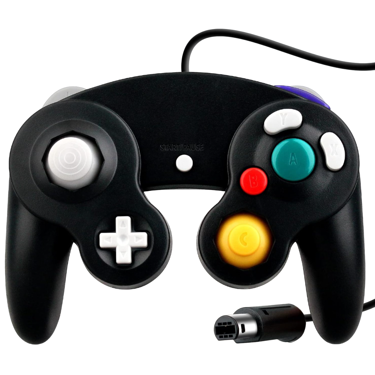 Control Clasico Gamecube Wii U Switch PC Generico Alambrico - Negro
