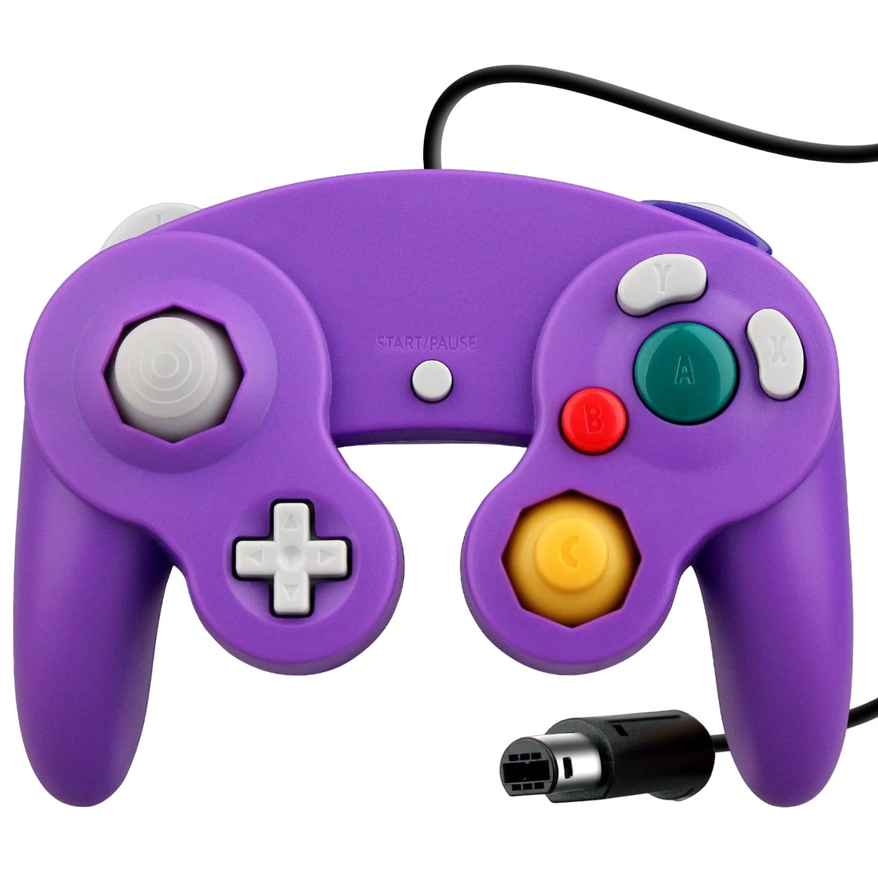Control Clasico Gamecube Wii U Switch PC Generico Alambrico - Morado