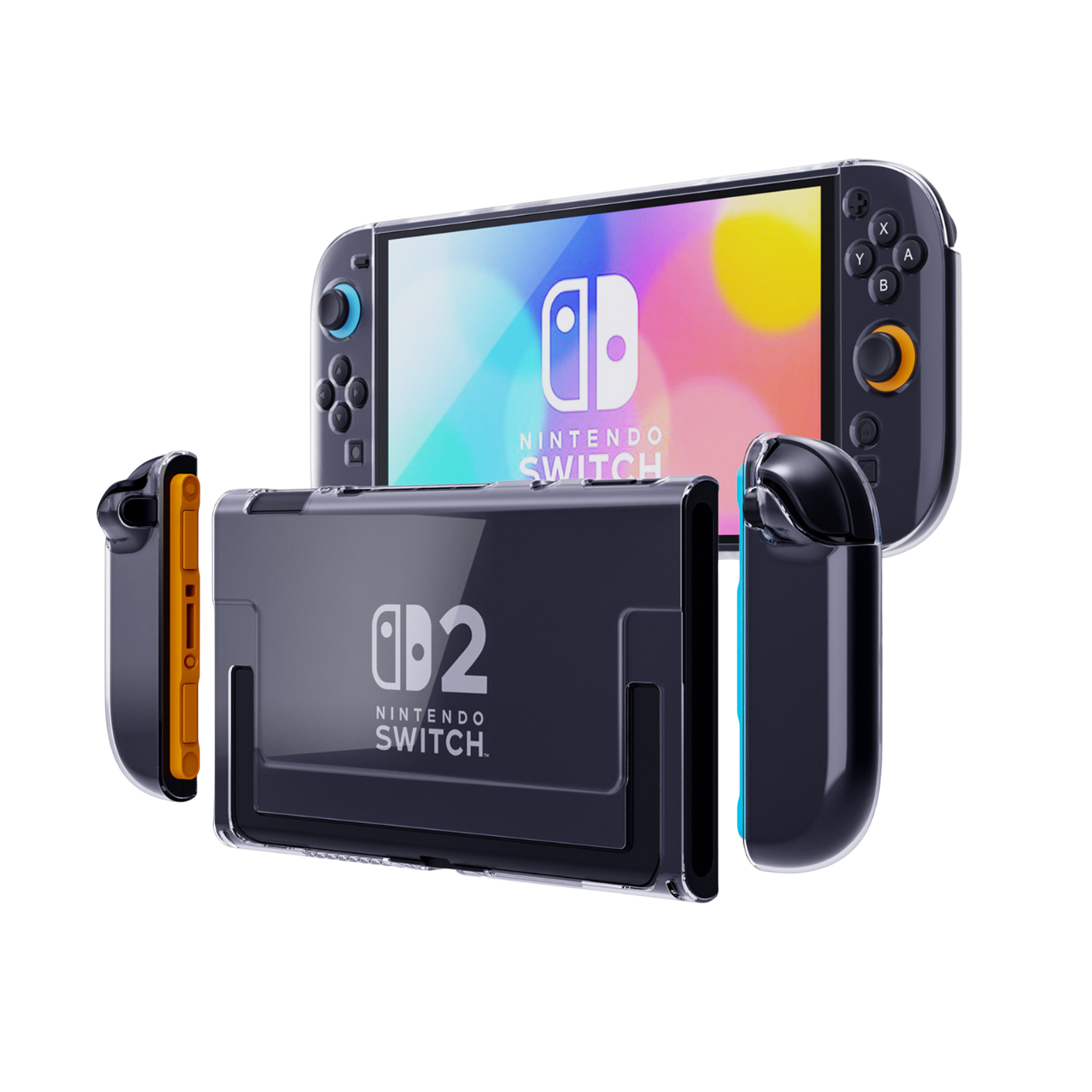 Protector Rígido Transparente Nintendo Switch 2 Crystal Cover Case