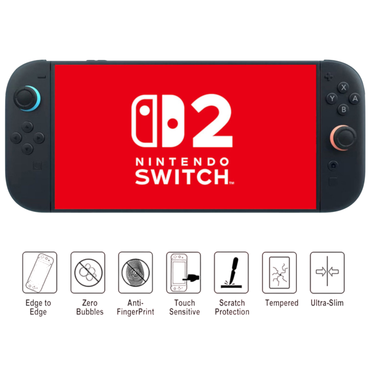 Cristal Templado Protector Pantalla Mica Para Nintendo Switch 2