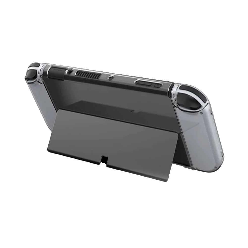 Protector Rígido Transparente Nintendo Switch Oled Crystal Cover Case + Mica Cristal Templado