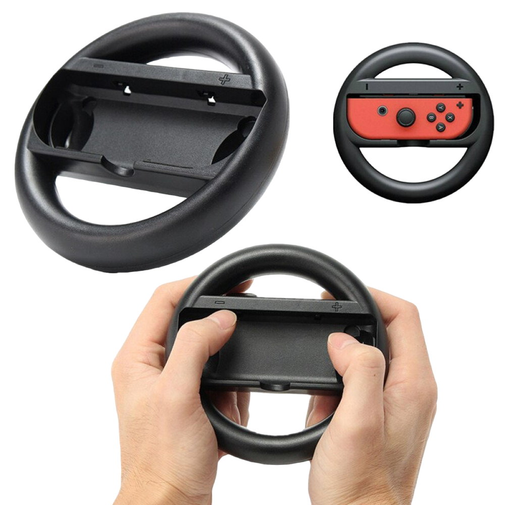 Volantes Porta Joy-cons Fundas Para Controles Nintendo Switch - Negro