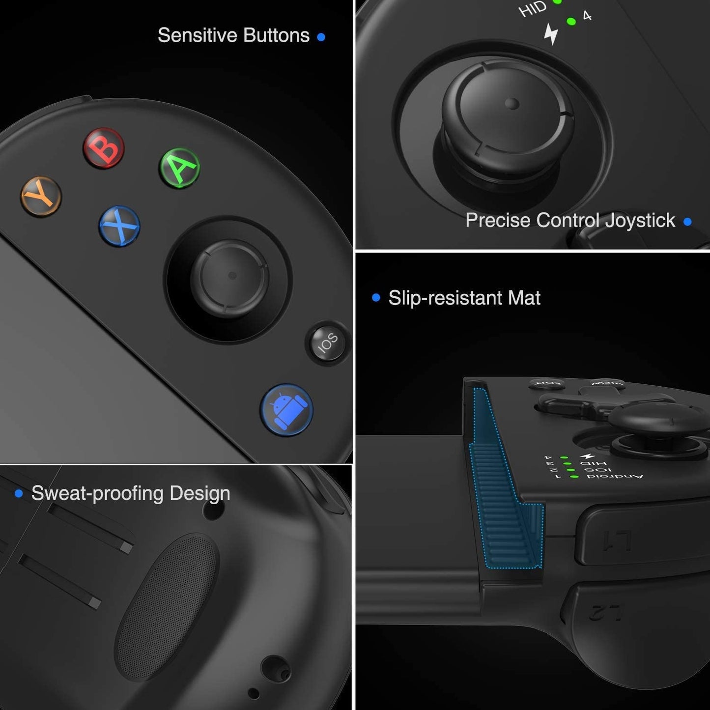 Control Inalámbrico Celular Bluetooth Gamepad Android iOS