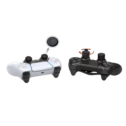 Gomas Protectoras Palancas PS5 DualSense PS4 DualShock Joysticks Cover Capas - Negro