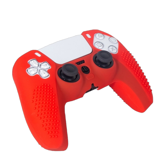 Protector Silicón Control DualSense PS5 Funda Case - Rojo