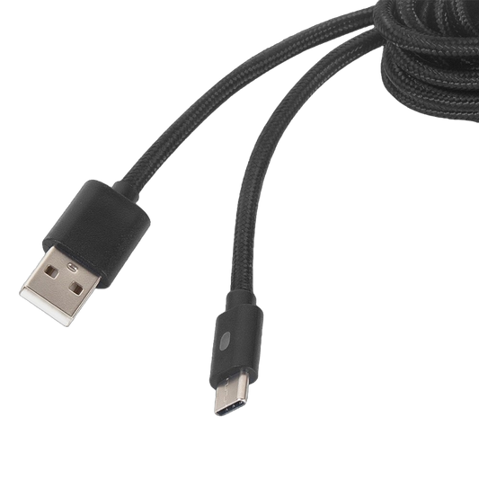 Cable Carga USB Con Indicador 3 m USB Tipo C PS5 Nintendo Switch Xbox Series Celular PC