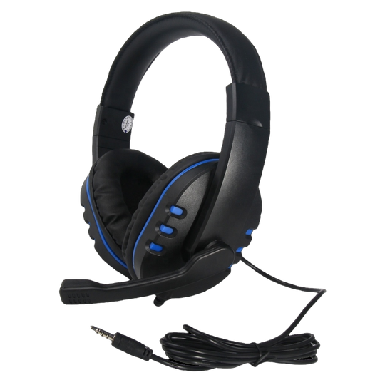 Audífonos Gamer Diadema Micrófono PS5 PS4 Xbox One S X Series Switch PC 3.5 - Negro