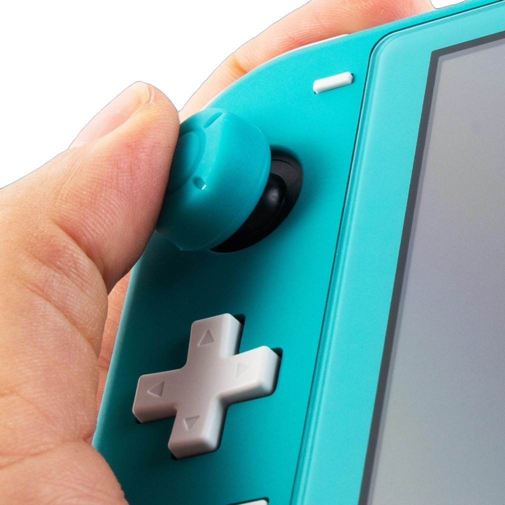 Gomas Protectoras Palancas Nintendo Switch Lite Joy-Con Joysticks Cover Caps - Rosa