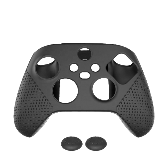 Protector Silicón Control Xbox Series X S Funda Case + Gomas Palancas - Negro