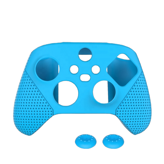 Protector Silicón Control Xbox Series X S Funda Case + Gomas Palancas - Azul