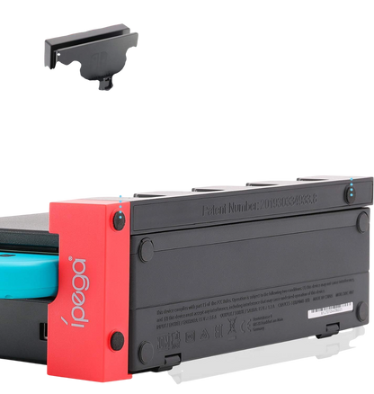 Estación de Carga para Nintendo Switch y Switch OLED Cargador 4 Joy-Con Base USB para Dock con Indicadores LED - Negro/Rojo