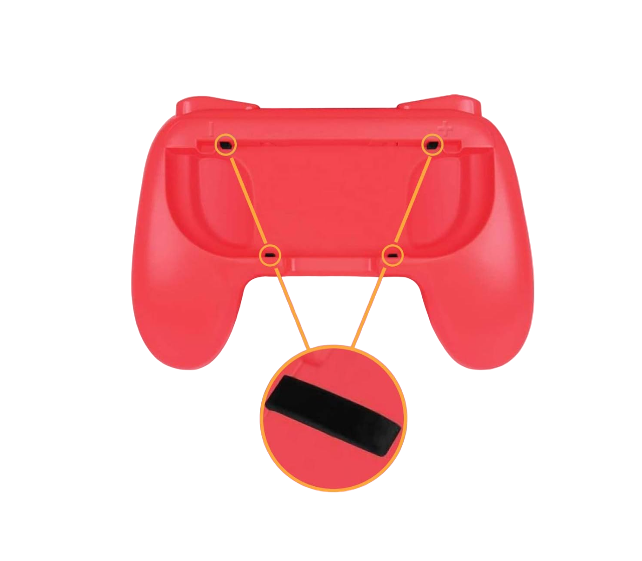 Grips Porta Joy-cons Fundas Para Controles Nintendo Switch - Negro