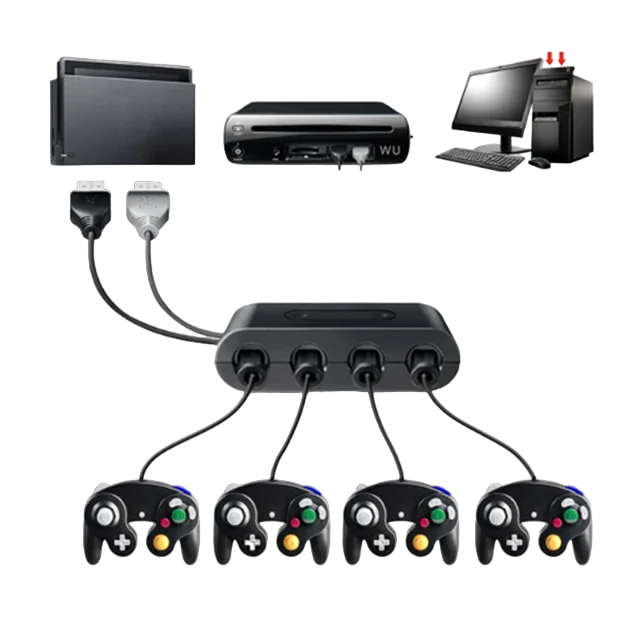 Adaptador Controles Gamecube compatible Switch Wii U PC – DA