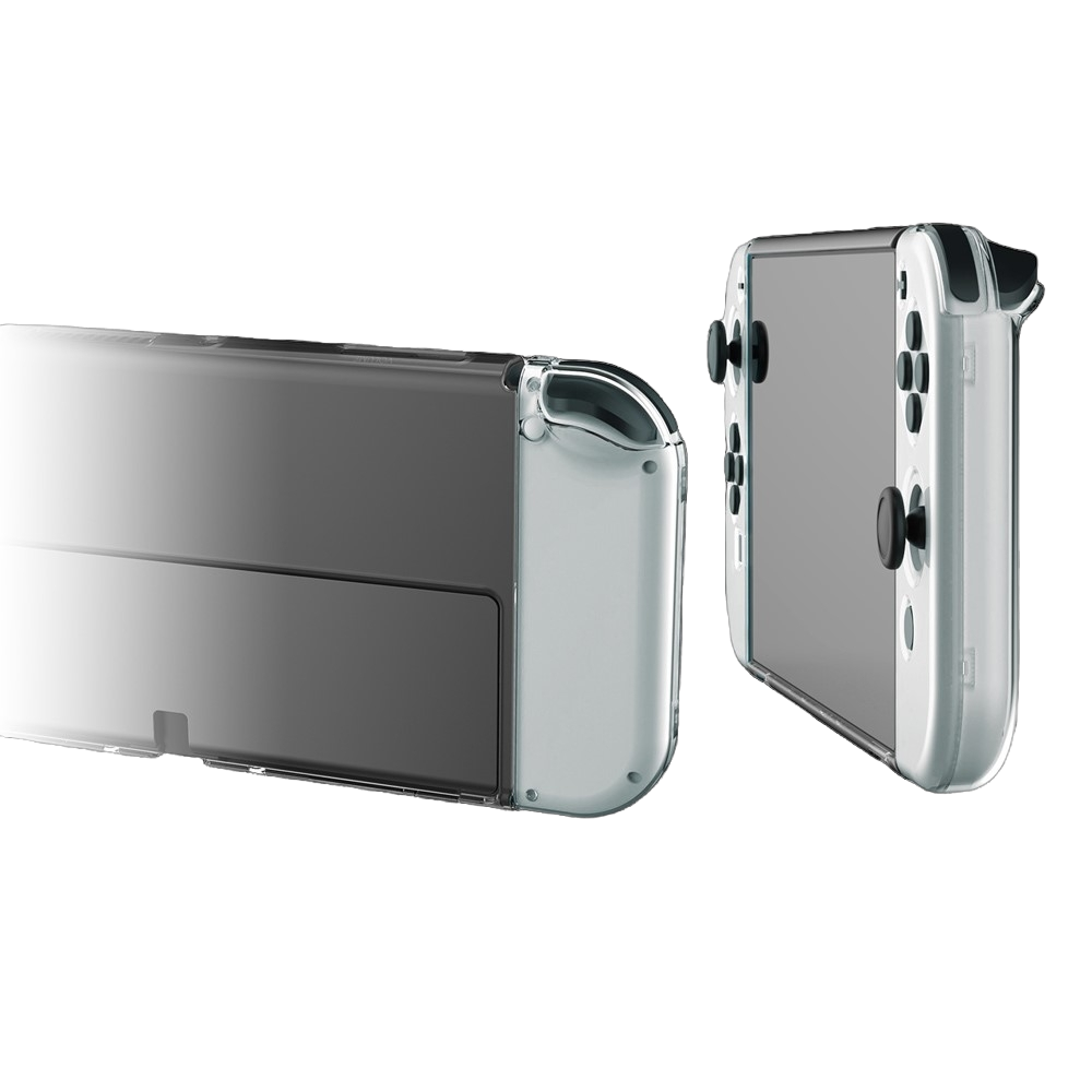 Protector Rígido Transparente Nintendo Switch Oled Crystal Cover Case + Mica Cristal Templado