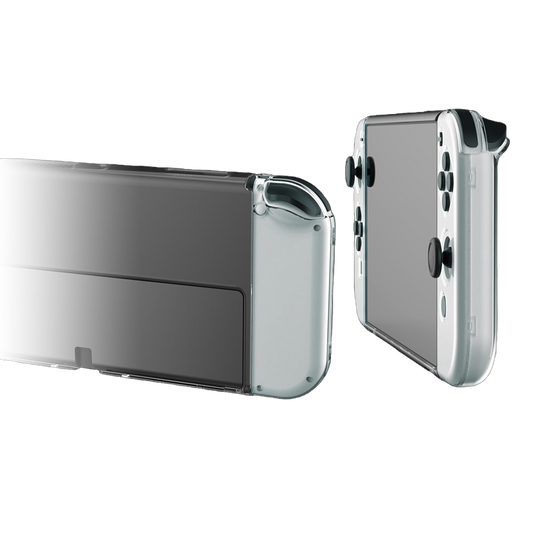 Protector Rígido Transparente Nintendo Switch Oled Crystal Cover Case + Mica Cristal Templado