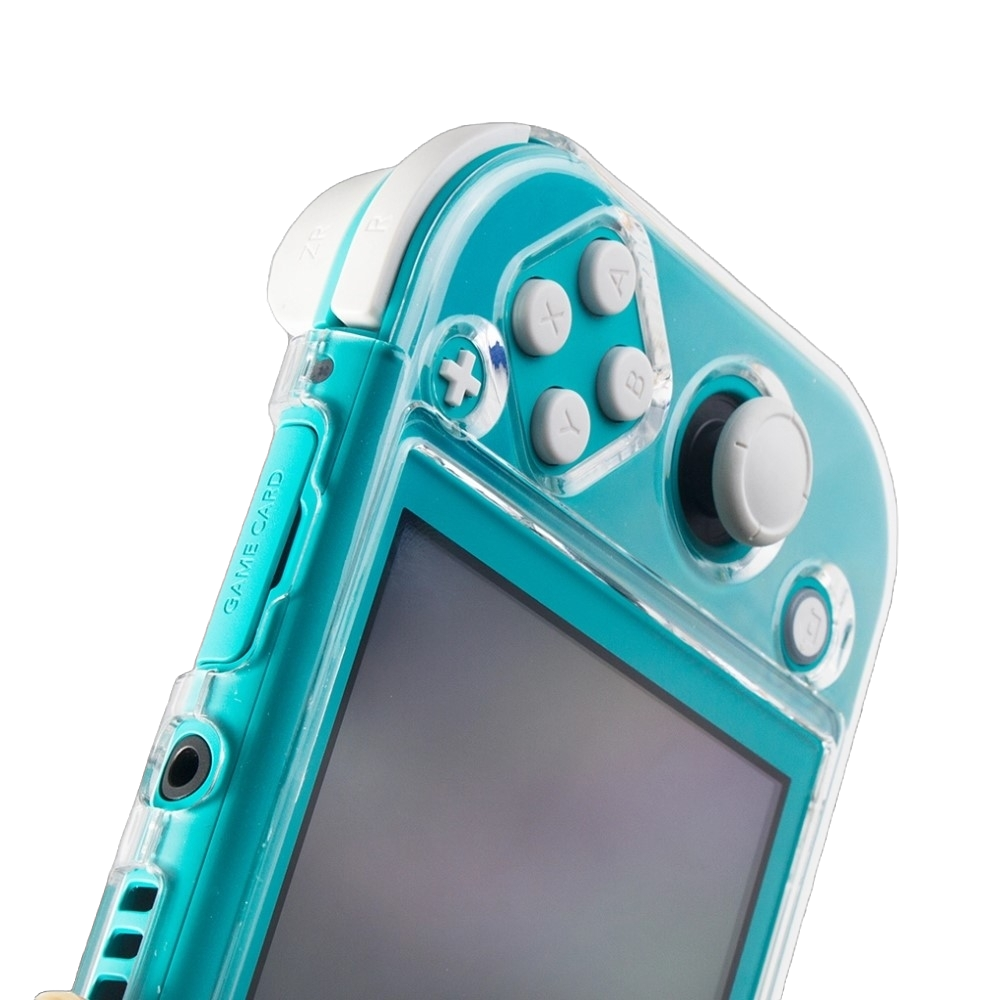 Protector Rígido Transparente Nintendo Switch Lite Crystal Cover Case + Mica Cristal Templado