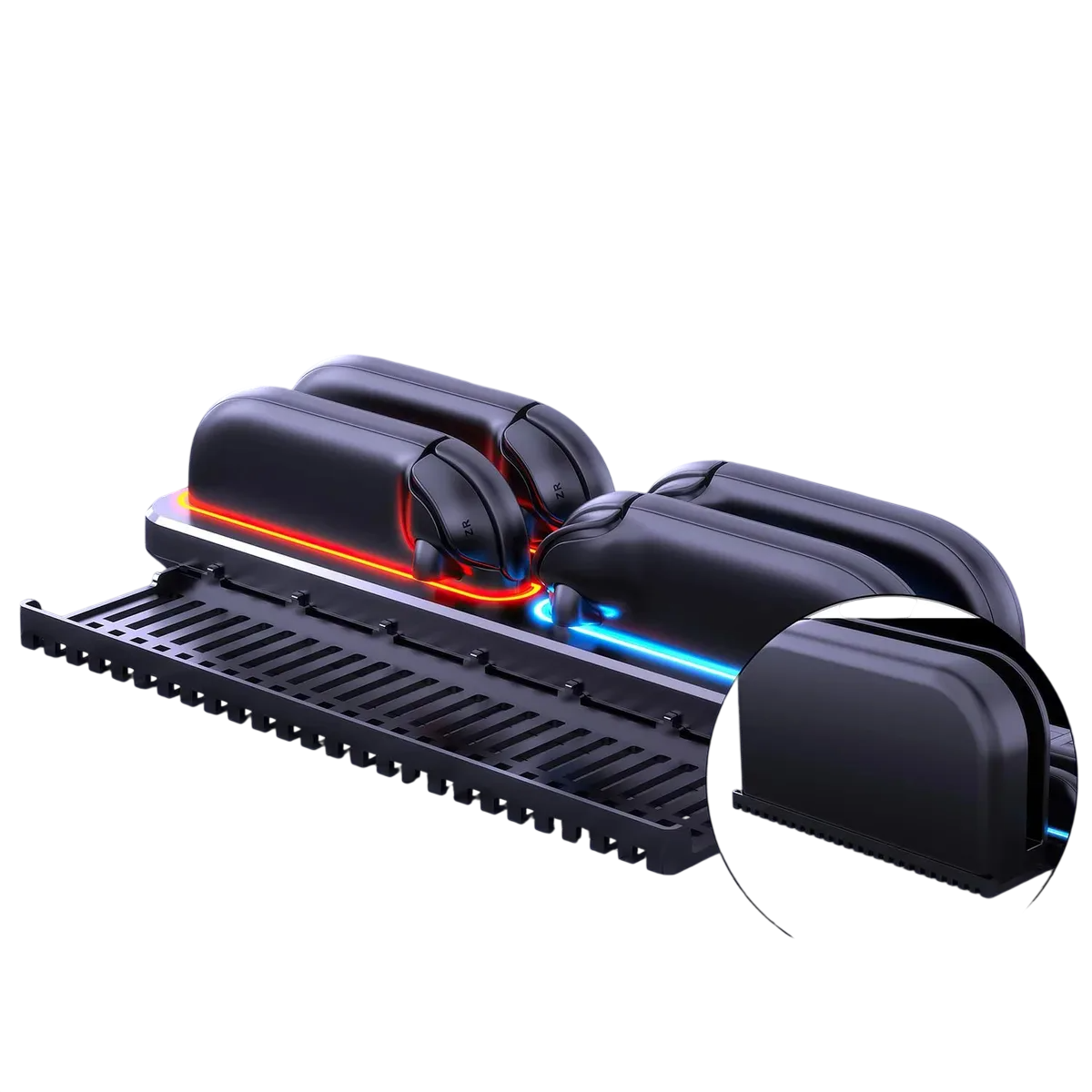 Base Carga Multifuncional Nintendo Switch 2 Cargador 4 Joy-Con Ranuras Tarjetas Juego Indicador LED