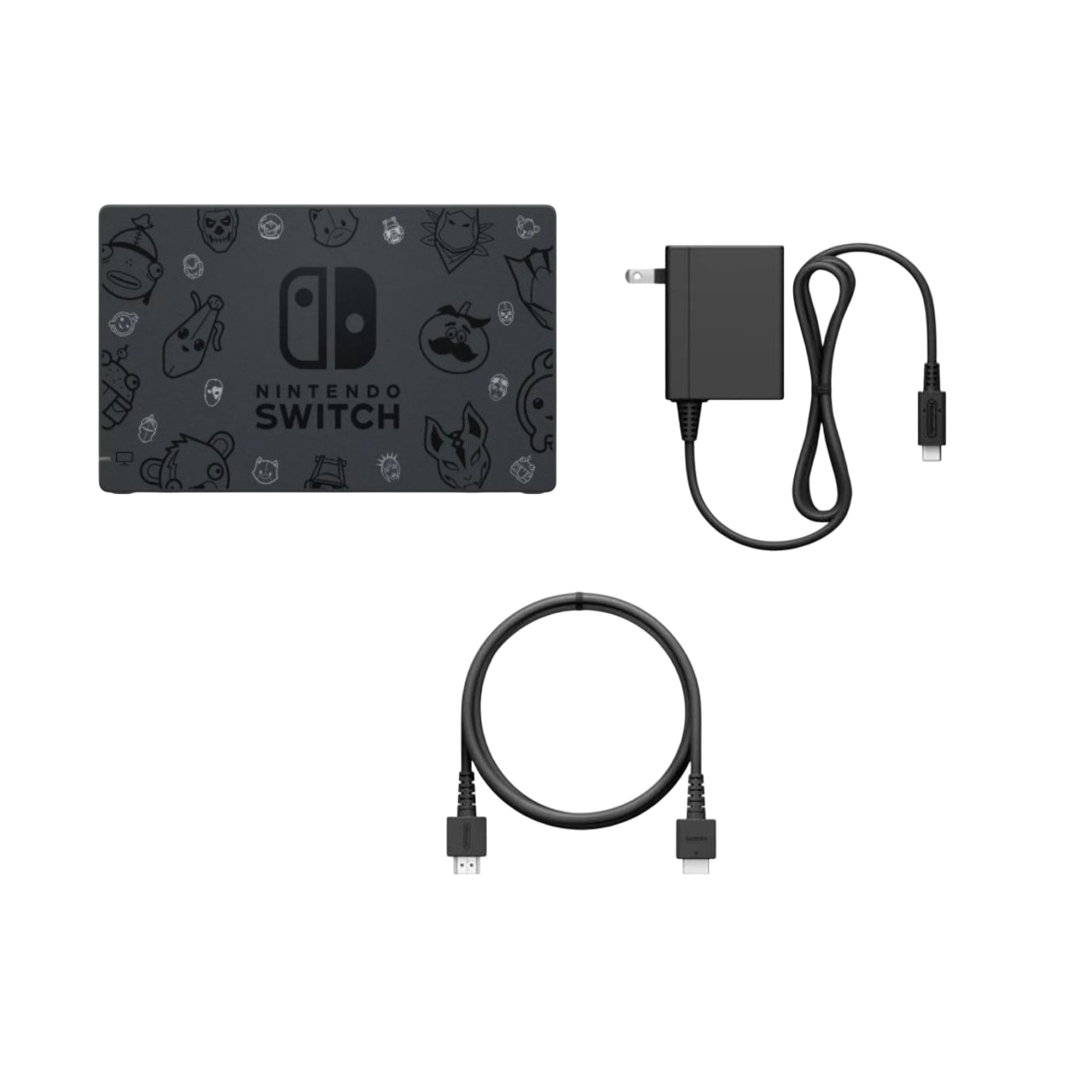 Dock Nintendo Switch Cargador Cable HDMI Set 3 en 1 - Fortnite