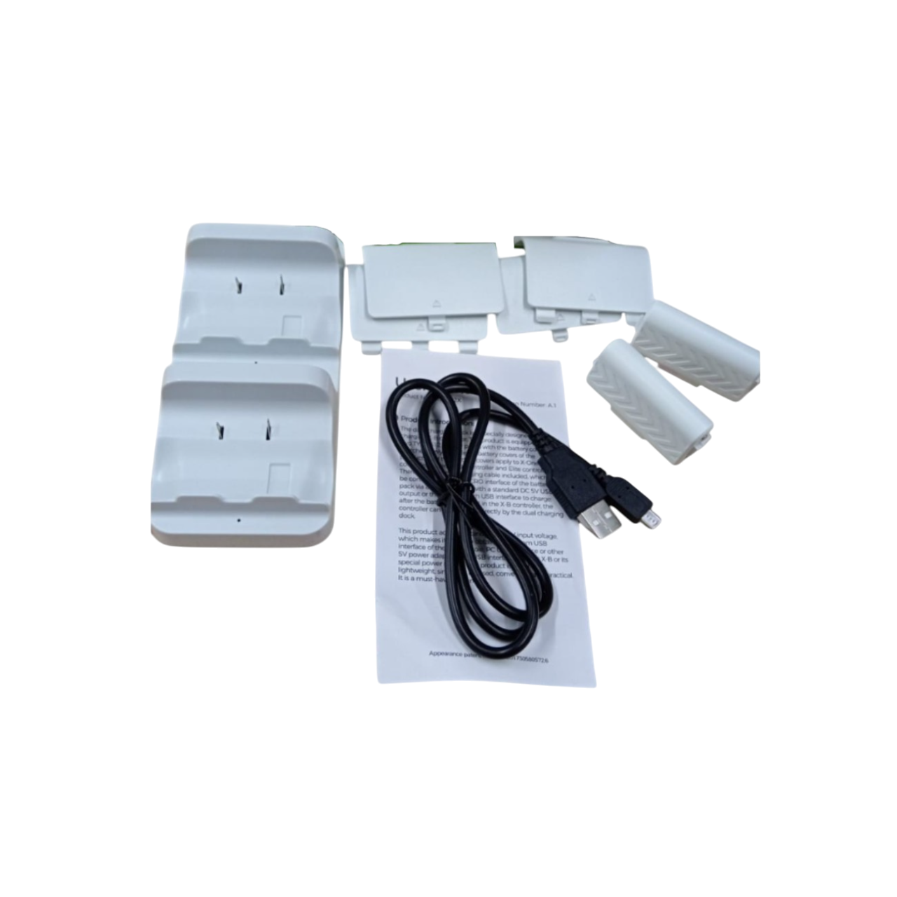 Dock Cargador + 2 Baterías Recargables para Control Xbox Series S/X/One – Blanco
