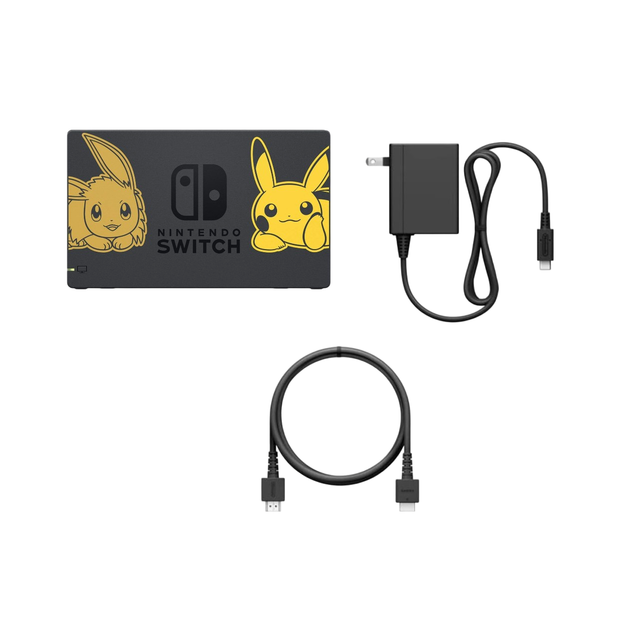 Dock Nintendo Switch Cargador Cable HDMI Set 3 en 1 - Pokemon Lets Go
