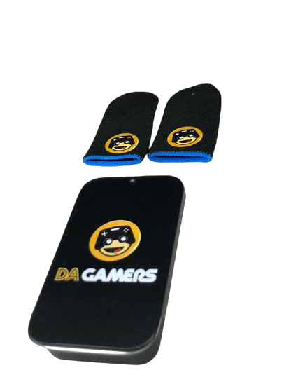 Dedales Gamer Premium Guantes Dedos Antisudor Competitivo Profesional - Azul