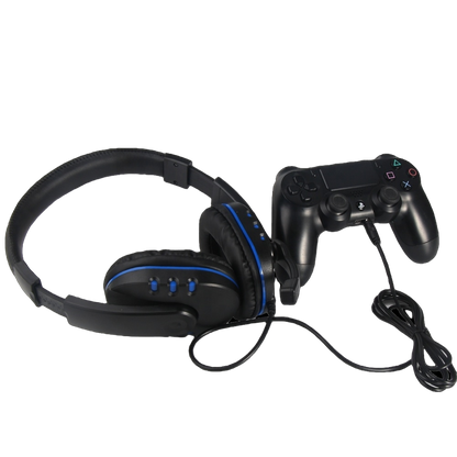 Audífonos Gamer Diadema Micrófono PS5 PS4 Xbox One S X Series Switch PC 3.5 - Negro