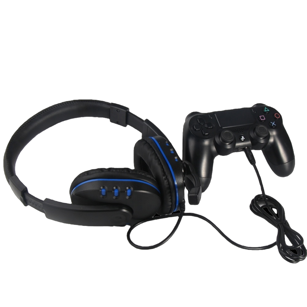 Auriculares gaming con microfono phoenix - ps5 - ps4 - pc - controles en  cable - mute - negro