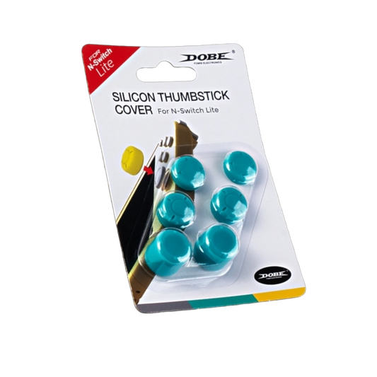 Gomas Protectoras Palancas Nintendo Switch Lite Joy-Con Joysticks Cover Caps - Turquesa