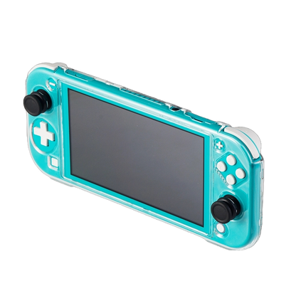 Protector Rígido Transparente Nintendo Switch Lite Crystal Cover Case + Mica Cristal Templado + Gomas Protectoras Palancas