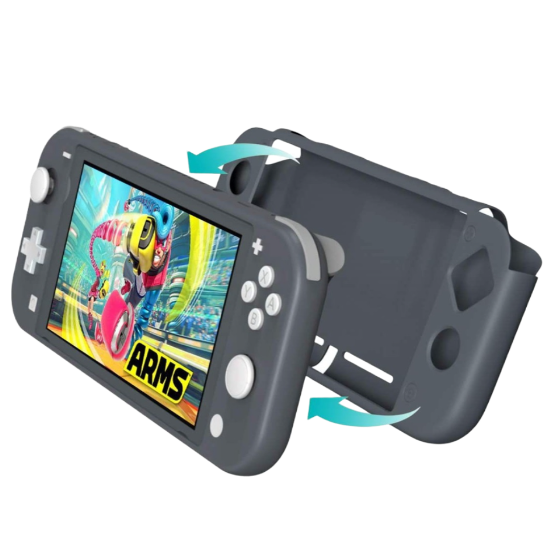 Funda Protectora Silicón Nintendo Switch Lite Cover Case - Gris Oscuro